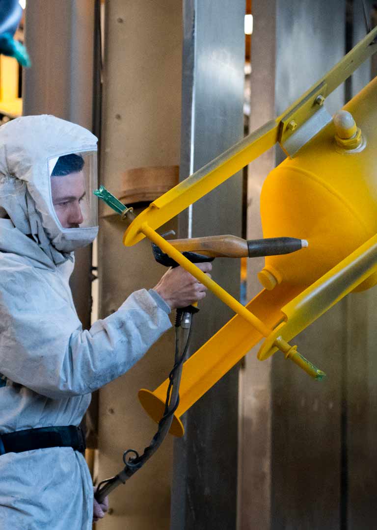 Personnalisation sableuses peinture preparation jaune NOREXCO